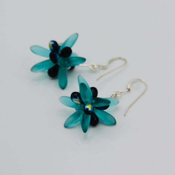 Mia Earrings in Turquoise and Black