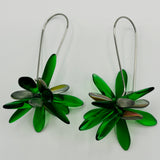 Eileen Earrings in Matte Emerald Green - Surgical Steel