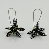 Eileen Earrings in Black Metallic - Surgical Steel