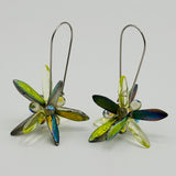 Eileen Earrings in Mix Green Metallic - Surgical Steel