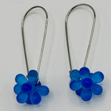 Tami Earrings in Matte Royal Blue - Surgical Steel
