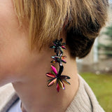 Laura Maxi Earrings in Multicolor - Sterling Silver