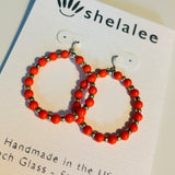 Hannah Earrings In Papaya Orange