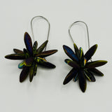 Eileen Earrings in Dark Green Metallic - Surgical Steel