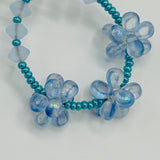 Amanda Tami Statement Earrings in Pastel Blue and Turquoise - Sterling Silver