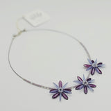 Anna Beaded Necklace in Purple Shades