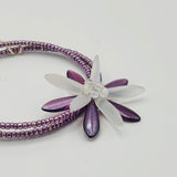 Zoe Beaded Bracelet in Purple Shades