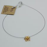 Annette Single Necklace in Golden Brown