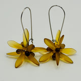 Eileen Earrings in Matte Honey Yellow - Surgical Steel