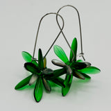 Eileen Earrings in Matte Emerald Green - Surgical Steel