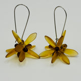 Eileen Earrings in Matte Honey Yellow - Surgical Steel