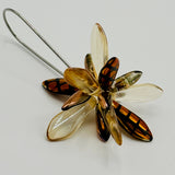 Eileen Earrings in Gold Crosshatch - Surgical Steel