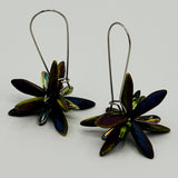 Eileen Earrings in Dark Green Metallic - Surgical Steel