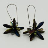 Eileen Earrings in Dark Green Metallic - Surgical Steel