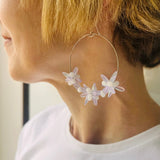 Christine Mia Statement Earrings in Matte Pastel Purple - Sterling Silver