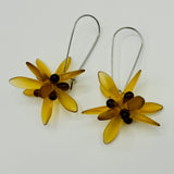 Eileen Earrings in Matte Honey Yellow - Surgical Steel