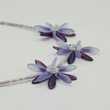 Anna Beaded Necklace in Purple Shades