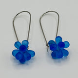 Tami Earrings in Matte Royal Blue - Surgical Steel