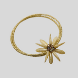 Zoe Beaded Bracelet in Off-White Stone Finish