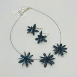 Emma Earrings in Blue Marble