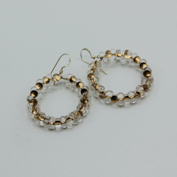 Hannah Earrings in Transparent Gold