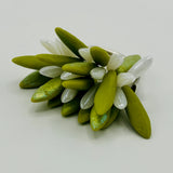 Wendy Ring in Lime Green with Shite Pearl