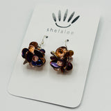 Mia Wave Earrings in Shiny Rose Gold - Sterling Silver