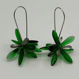 Eileen Earrings in Matte Emerald Green - Surgical Steel