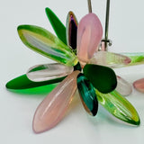 Eileen Earrings in Green and Pink - Surgical Steel