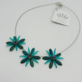Anna Necklace in Laser Etched Turquoise