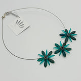 Anna Necklace in Laser Etched Turquoise