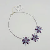 Anna Beaded Necklace in Purple Shades