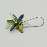 Eileen Earrings in Mix Green Metallic - Surgical Steel