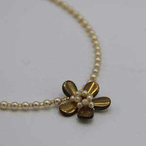 Andrea Necklace in Gold and Pearls