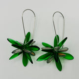 Eileen Earrings in Matte Emerald Green - Surgical Steel