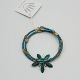 Zoe Beaded Bracelet in Laser Etched Turquoise