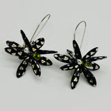 Eileen Earrings in Black Metallic - Surgical Steel