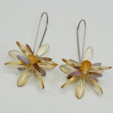 Eileen Earrings in Crystal Cream and Milky Pink - Surgical Steel