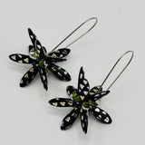 Eileen Earrings in Black Metallic - Surgical Steel