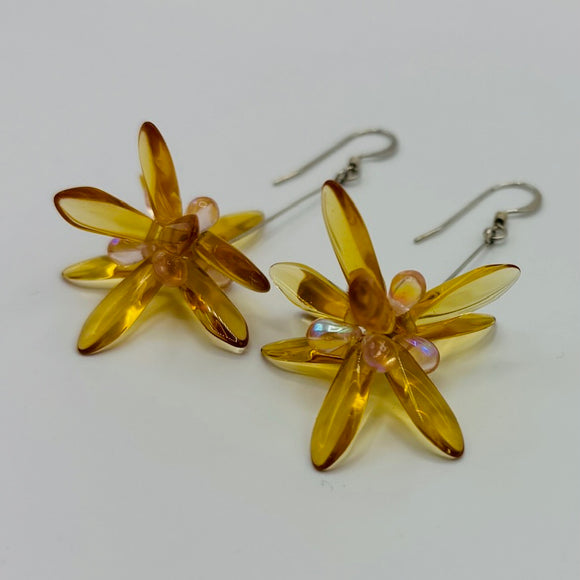 Emma Earrings in Honey Yellow
