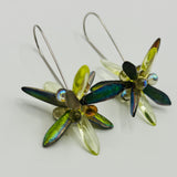 Eileen Earrings in Mix Green Metallic - Surgical Steel