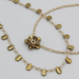 Mary Beaded Necklace in Gold