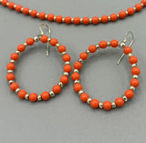 Hannah Earrings In Papaya Orange
