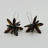 Eileen Earrings in Brown Stone Effect