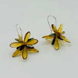 Eileen Earrings in Honey Yellow with Black Multicolor
