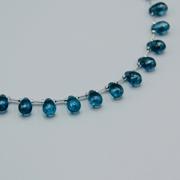 Rosie Necklace in Frosted Blue