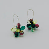 Tracy Earrings in Pink and Greens