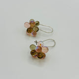 Tracy Earrings in Pastel Pink and Gray