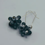 Tracy Earrings in Frosted Silver Gray