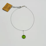 Necklace with Green Statement Bead
